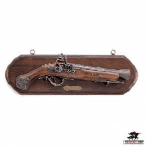 Display Plaque With Pistol - 17th Century 