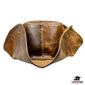 Leather Tricorn Pirate Hat