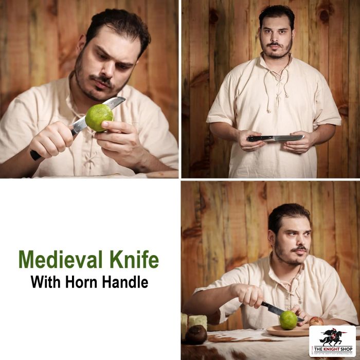 Stainless Steel Knife - Horn Handle