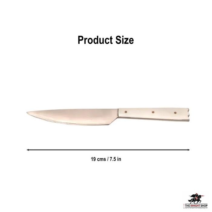Stainless Steel Knife - Bone Handle