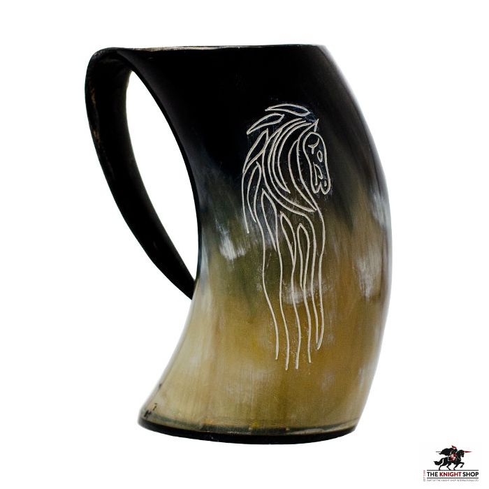 "Horse Lord" Horn Tankard 