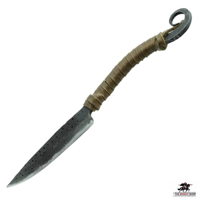 Hand Forged Knife - Leather Handle