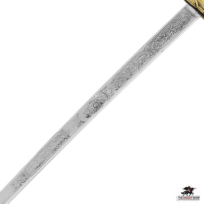 British Royal Navy Officer's Sword -  (Pipe-Backed) 1827 Pattern