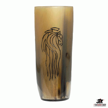 "Horse Lord" Horn Beer Mug 