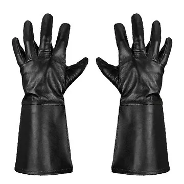 Leather Gauntlets/Gloves - Black