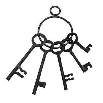 Medieval Castle Dungeon Keys - Set of 5