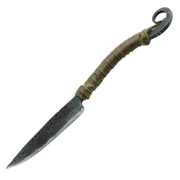 Hand Forged Knife - Leather Handle