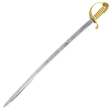 British Royal Navy Officer's Sword -  (Pipe-Backed) 1827 Pattern