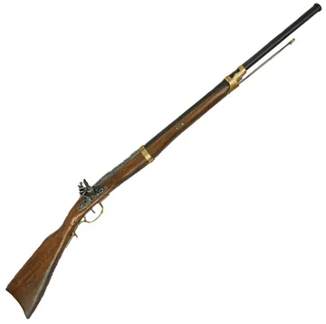 English Long Barreled Rifle - 18th Century 
