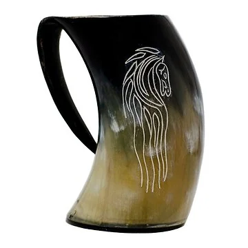 "Horse Lord" Horn Tankard 